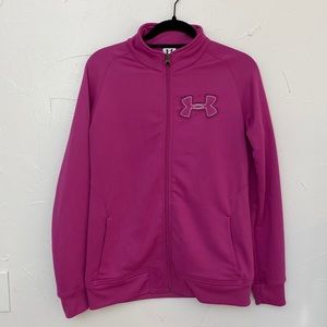 Under Armour Zip Up Sweatshirt, Purple & Black, Ladies Medium, Perfect Condition